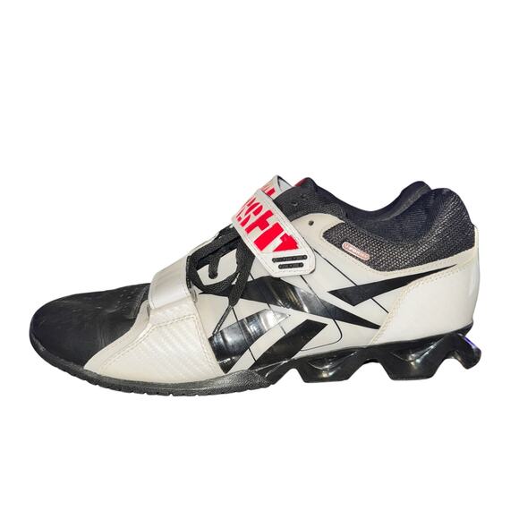 Reebok Crossfit Lifter Plus 2.0 Lifting Shoes Mens Size 12 Black White Red UForm - Picture 1 of 8